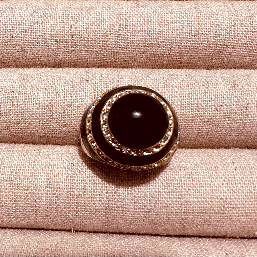BP | Ring | Enamel & Crystal Stone Ring